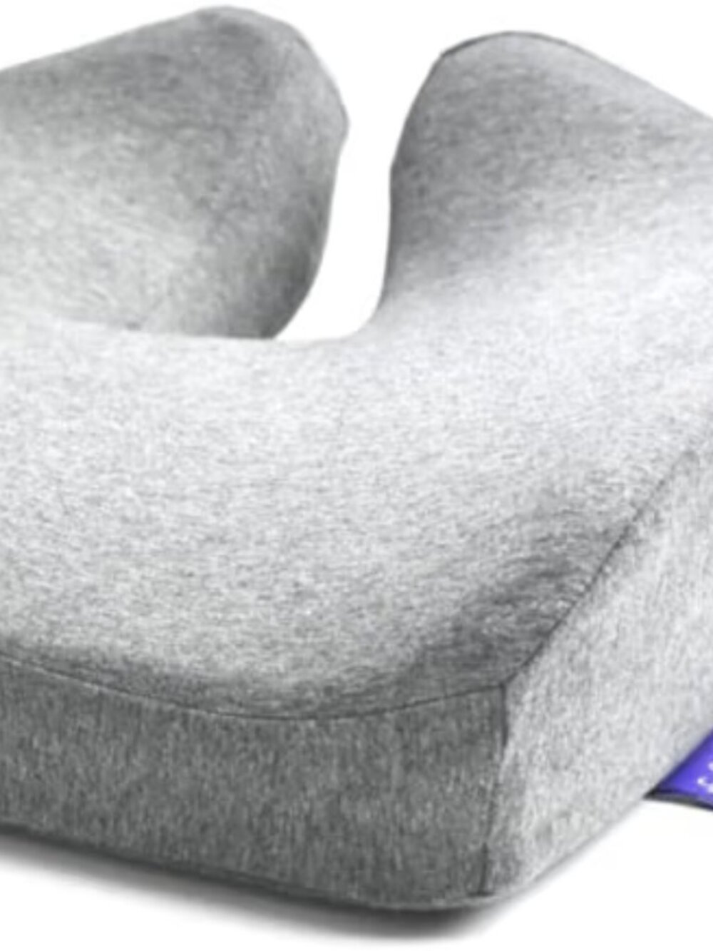C CUSHION LAB Patented Pressure Relief Seat Cushion for Long Sitting, Gray, New